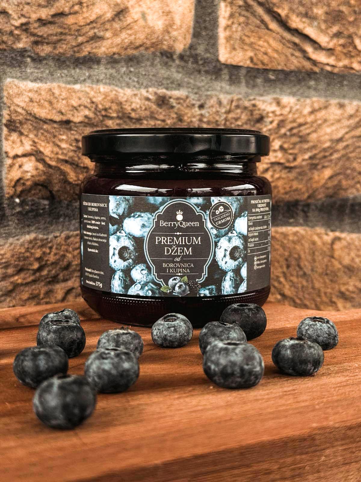 Džem borovnica&kupina zaslađen urmom