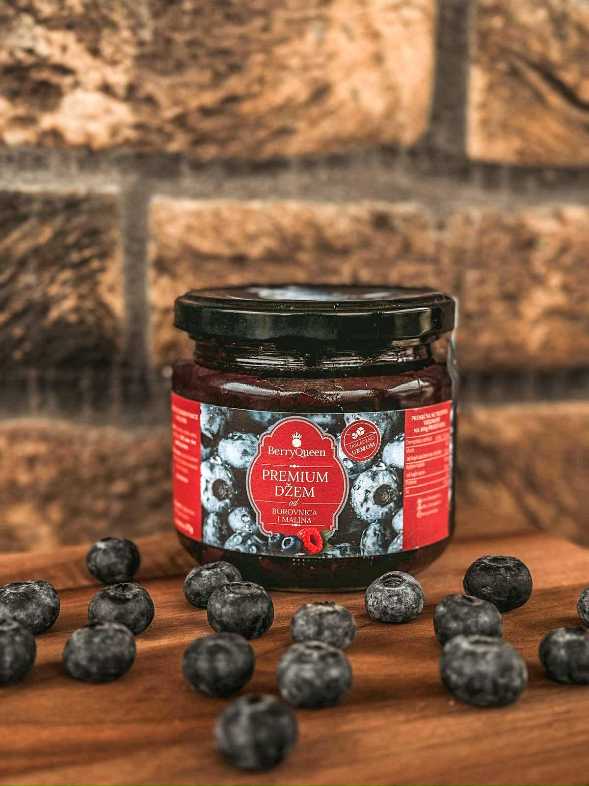 Džem borovnica&malina zaslađen urmom
