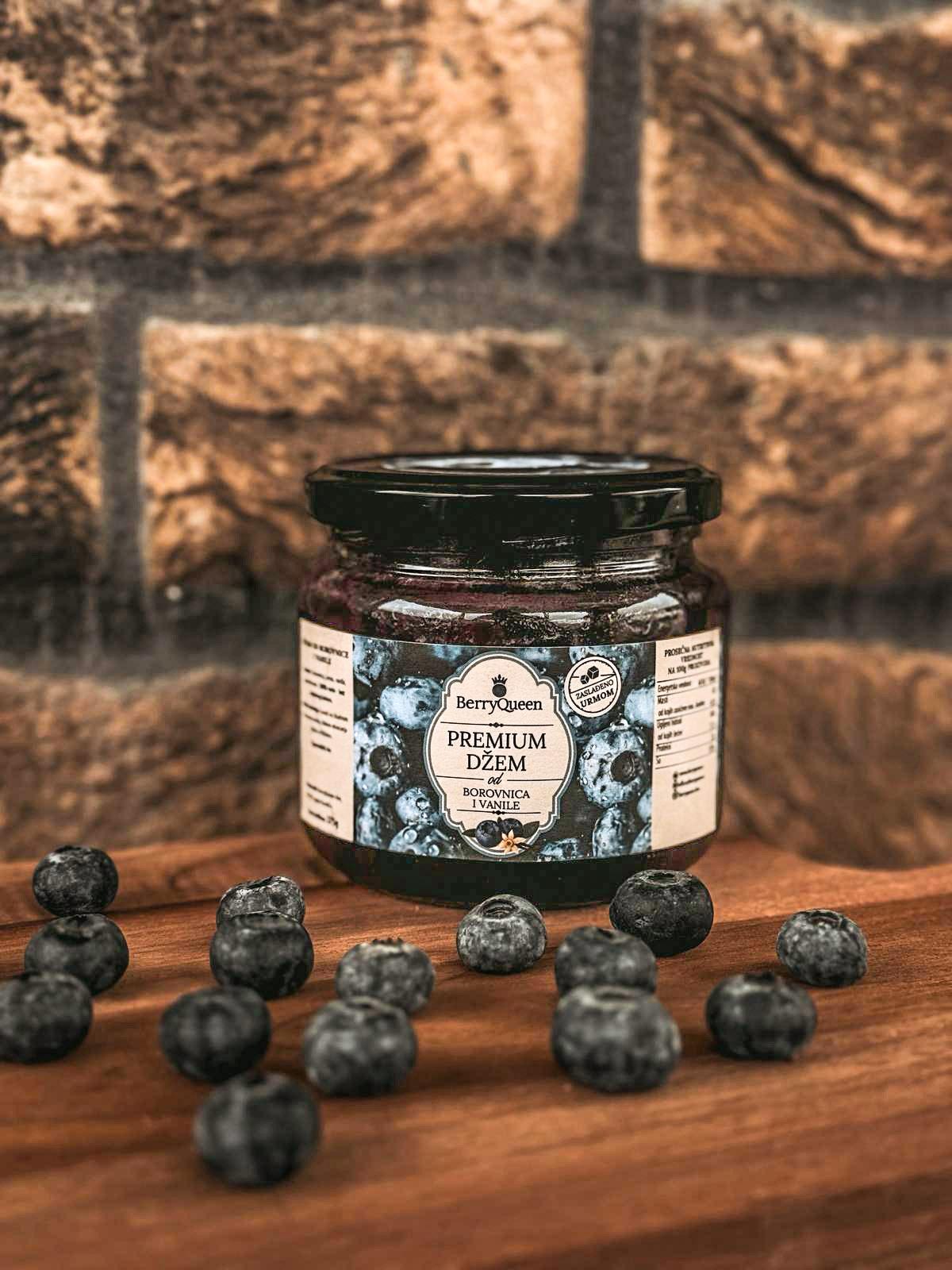 Džem borovnica&vanila zaslađen urmom